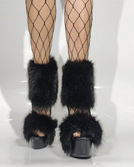 Ebbe Faux Fur Strap Pumps