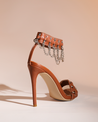 Eike Chain Fringe Strap Sandals
