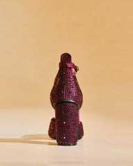 Elen Rhinestone Buckle Pumps In Wine