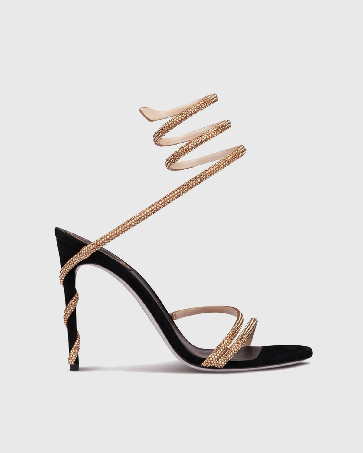 Elisa Rhinestone Embellished Snake Sandals