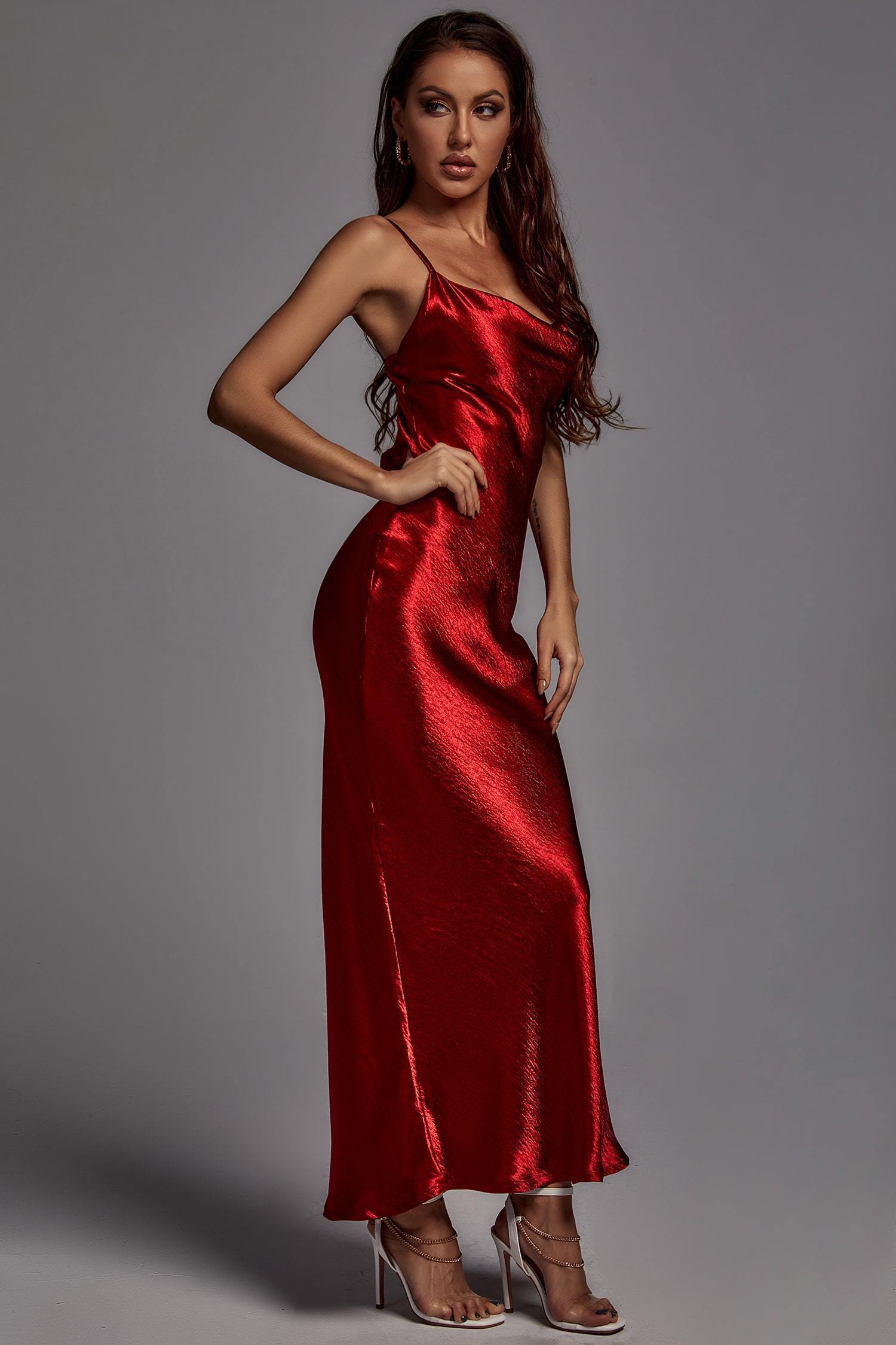 Chic Elegant Satin Diva Dress