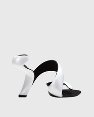 Felicia Twist Heels In White