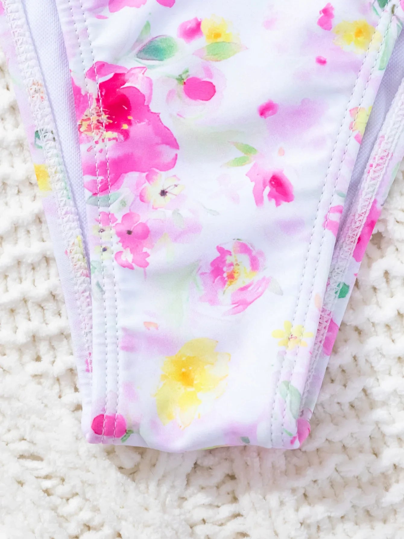 Flower Print Two Piece Swimsuit
