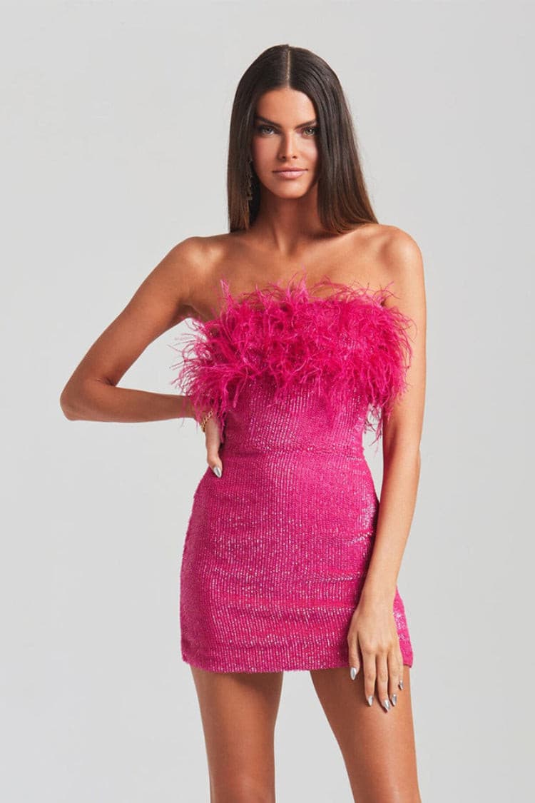 Airy Fashion Tassel Sheath Dress