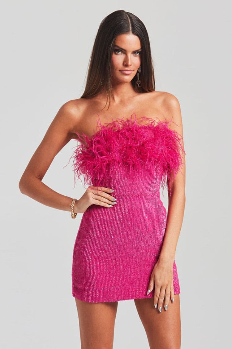 Airy Fashion Tassel Sheath Dress