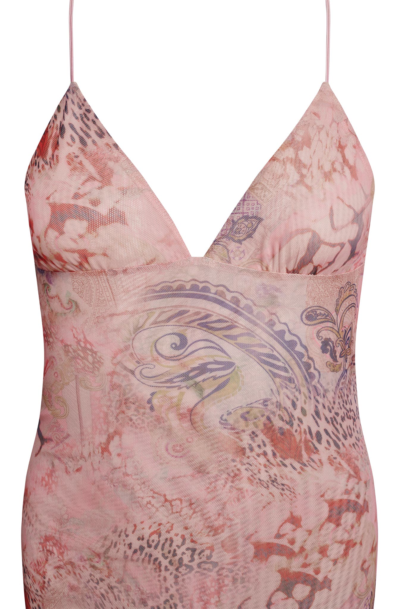 Spaghetti Straps Butterfly Backless Dress