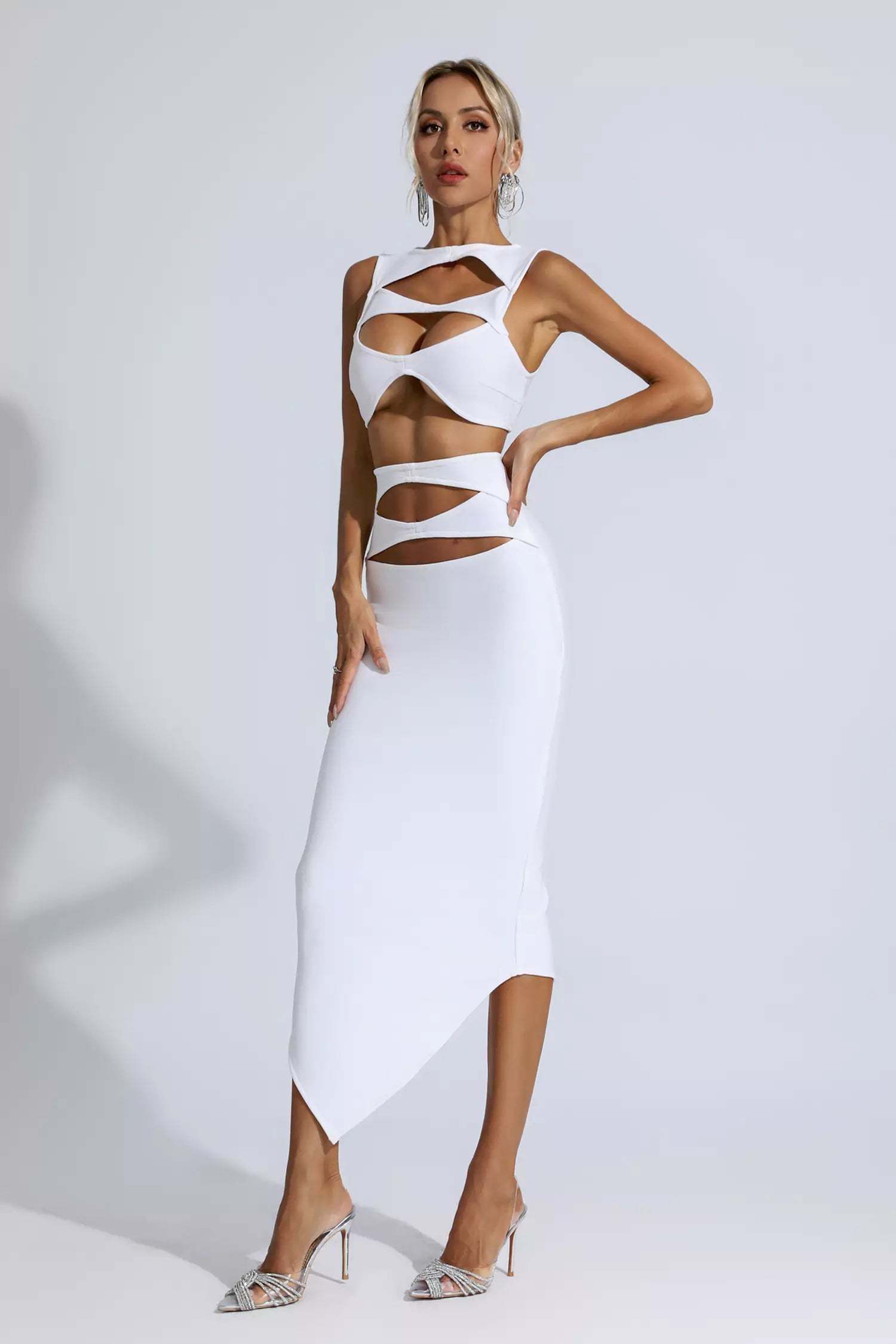 CHARMING CUTOUT ELITE HOLLOW DRESS