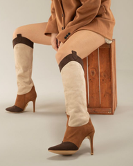 Giacoma Splicing Cowboy Boots