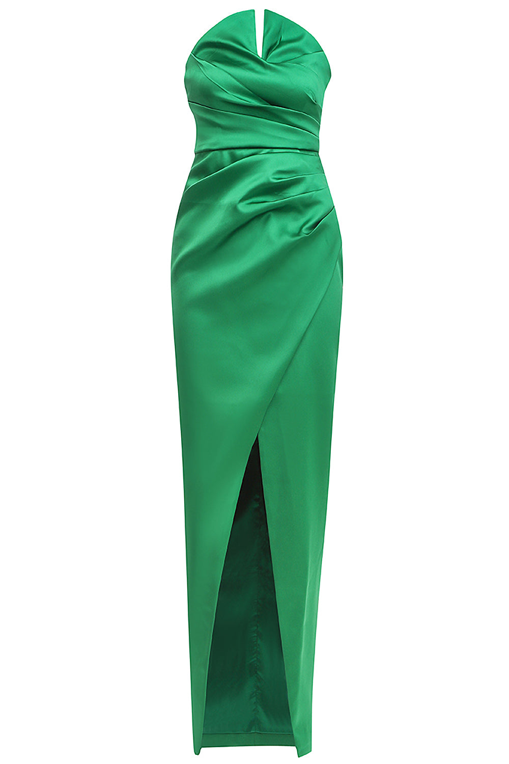 ALYIA SATIN SLIT ELEGANT DRESS