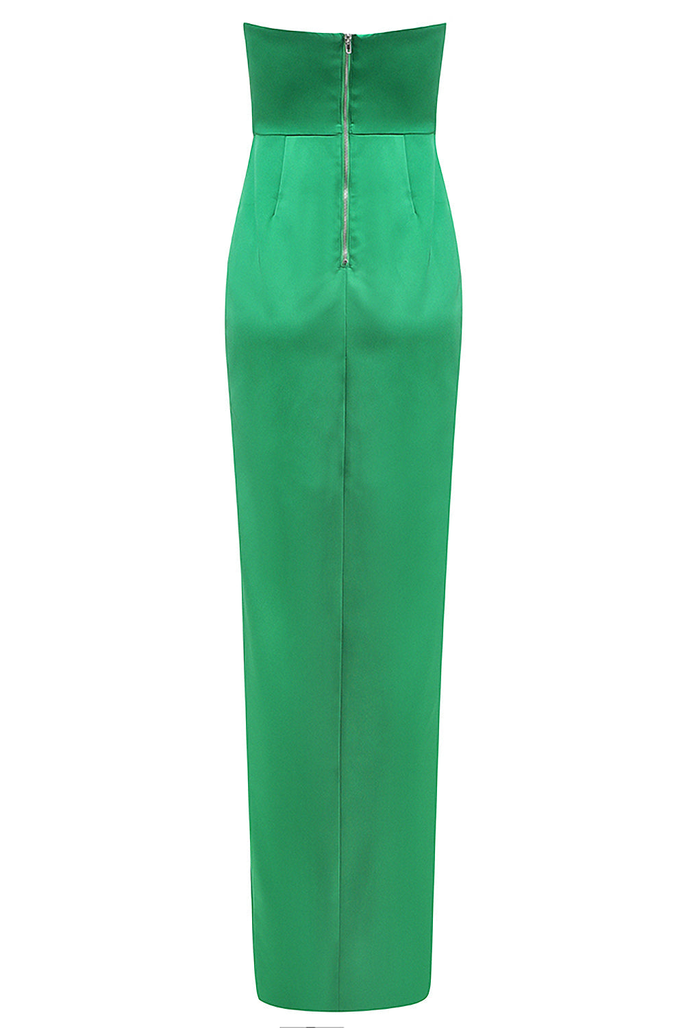 ALYIA SATIN SLIT ELEGANT DRESS