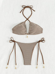 Grid Bikini Set