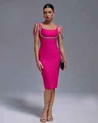 Mesha Diamond Evening Bandage Dress
