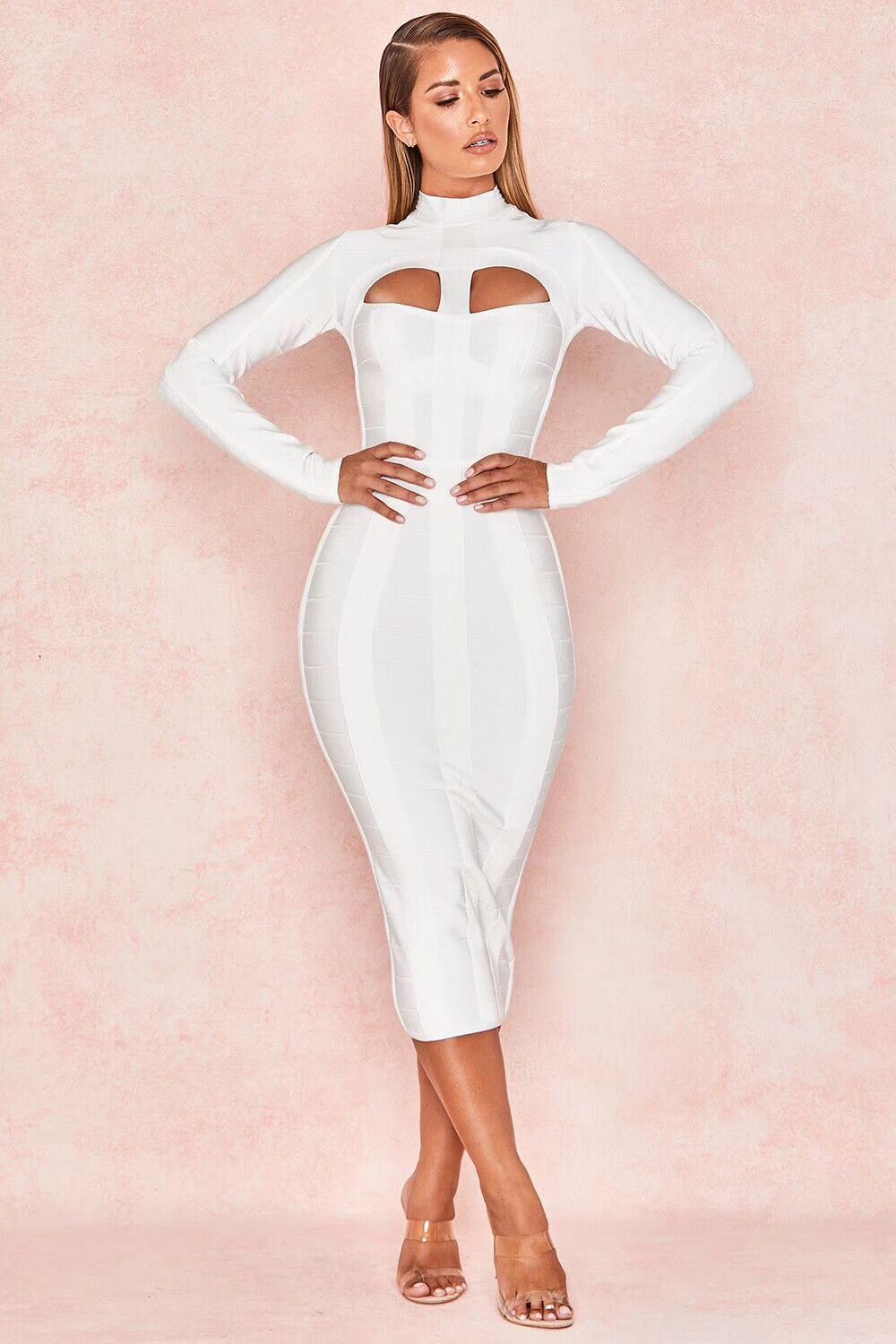 Alana Cut-Out Midi Bandage Dress