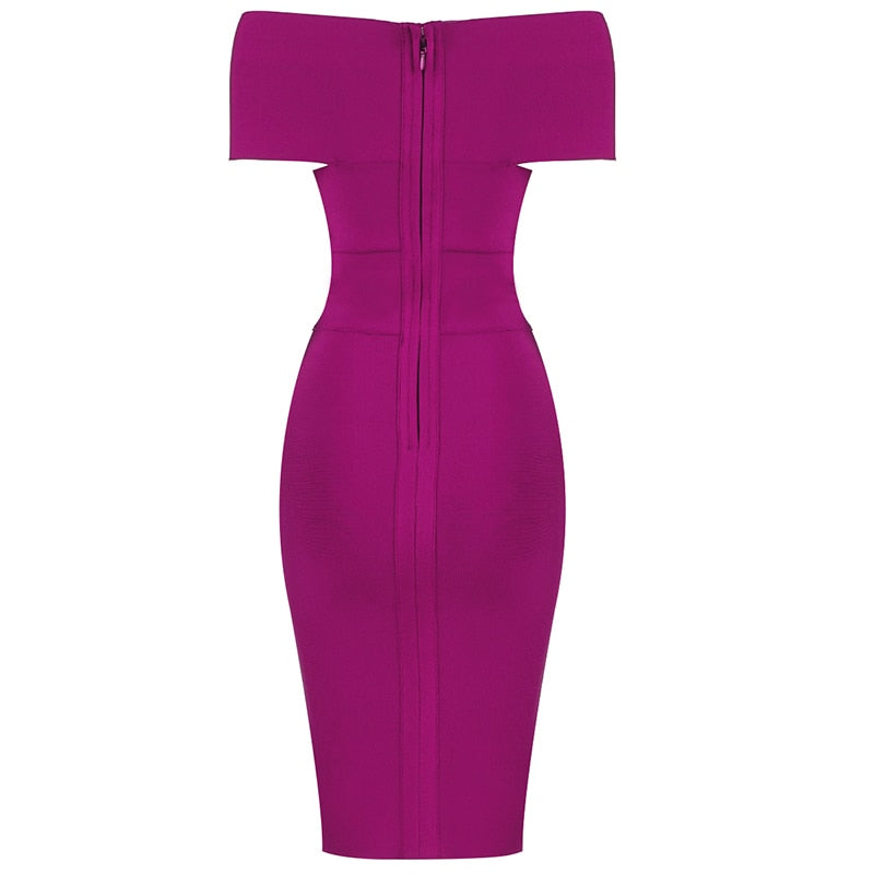 Meiga Off Shoulder Bandage Dress