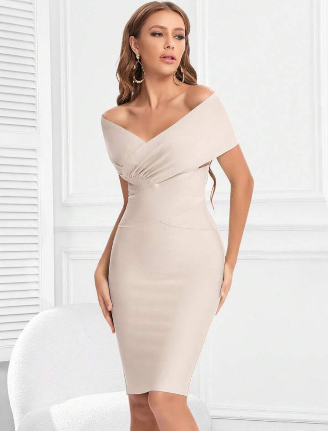 Meiga Off Shoulder Bandage Dress