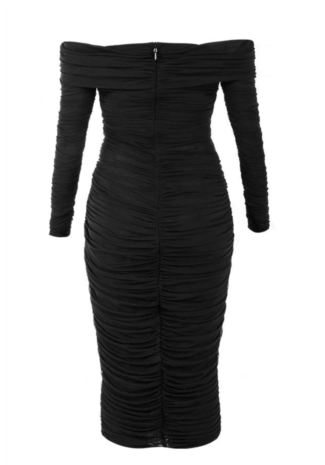 Aliha Elegant Off Shoulder Midi Dress