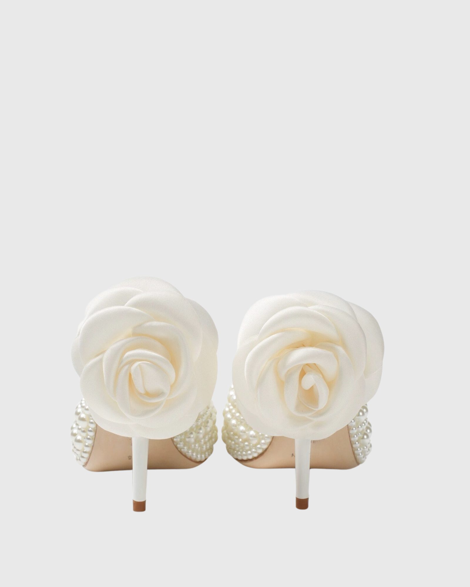 Isotta Pearl Embellished Mules In White
