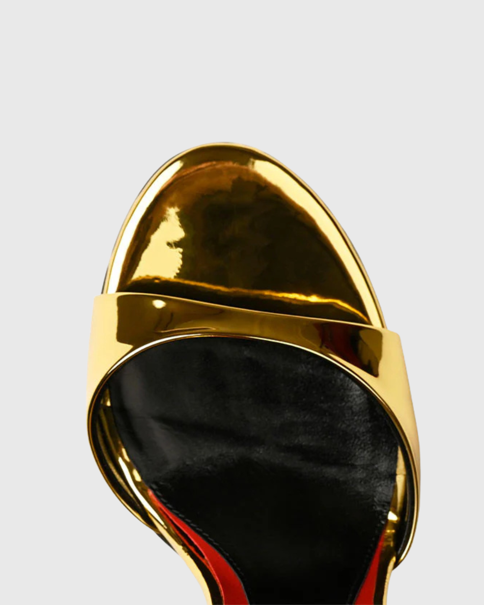Jolie Patent Leather Slippers In Gold