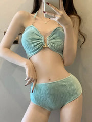 Korean Cover Up 3 Piece Bikini Set