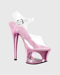 Kori Cutout Platform Sandals In Pink
