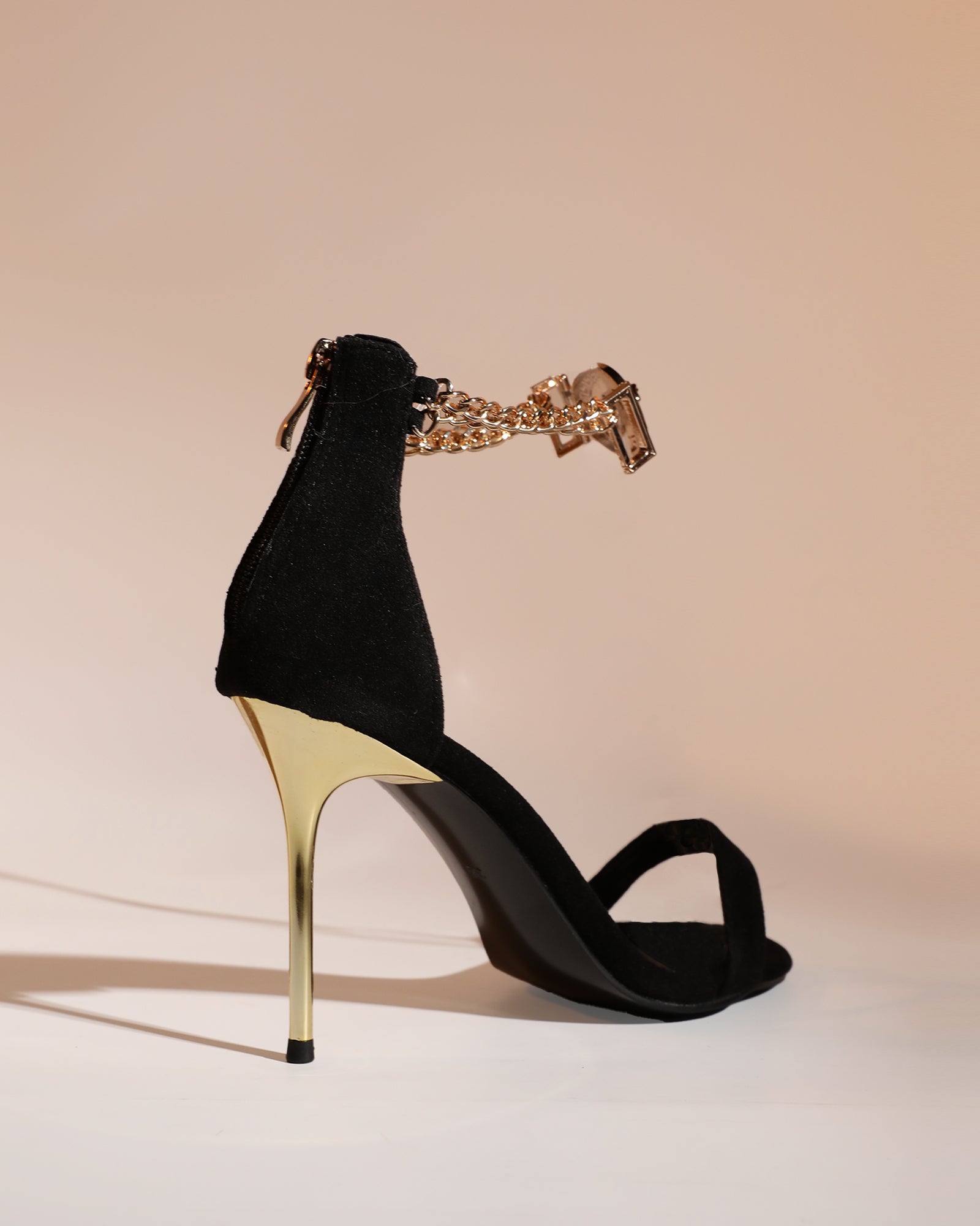 Leonora Gold Chain Strap Sandals