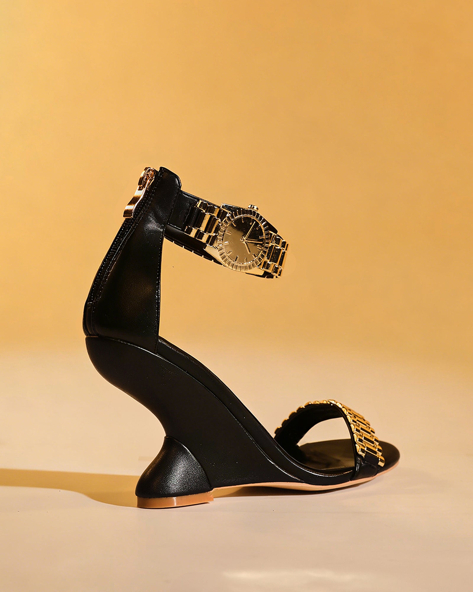 Leonora Watch Strap Wedge Sandals