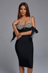 Persia Pearl Diamond Bandage Dress