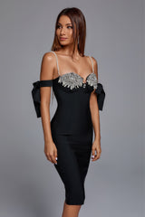 Persia Pearl Diamond Bandage Dress