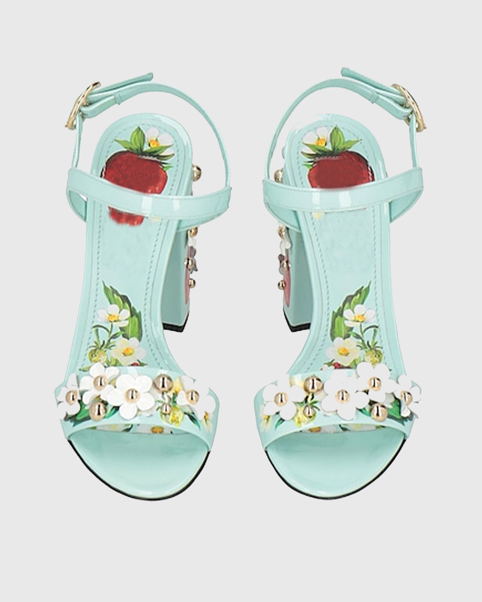 Loreto Strawberry Orchard Sandals In Green