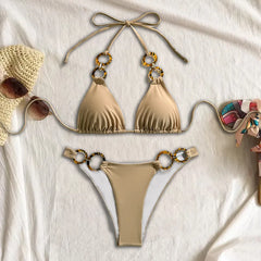 Khaki Bikini Set
