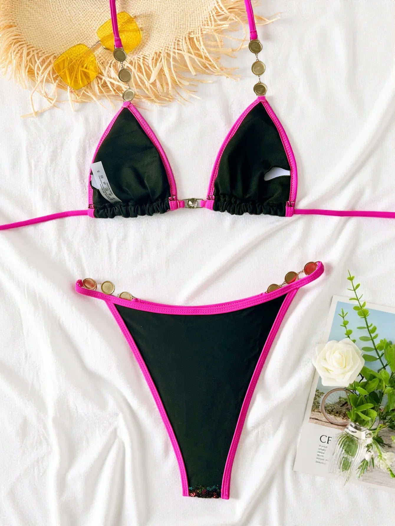 Rhinestones Bikini Set