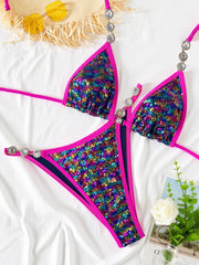 Rhinestones Bikini Set