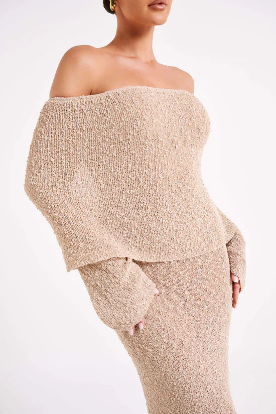 ALLURE BOUCLE MAXI DRESS