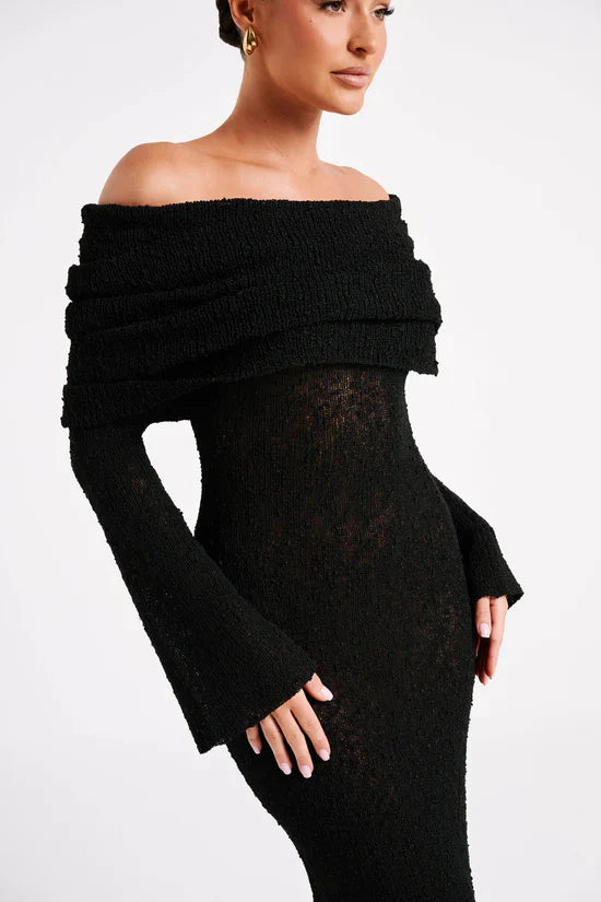 ALLURE BOUCLE MAXI DRESS