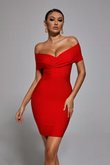 Meiga Off Shoulder Bandage Dress