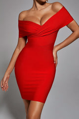 Meiga Off Shoulder Bandage Dress