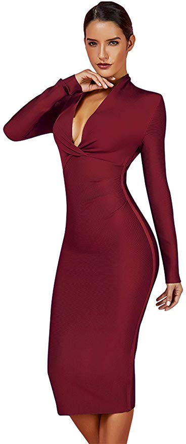 Meyamo Full Sleeve Elite Bandage Dress