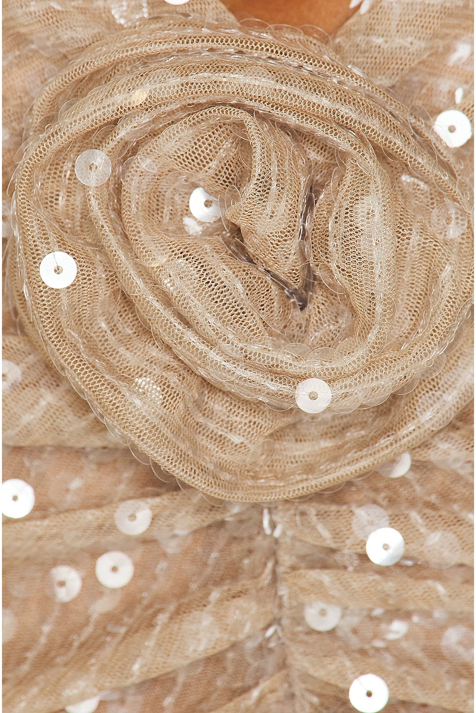 Diag Collar Metallic Mesh Flow Dress