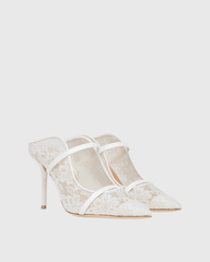 Narcisa Lace Pumps In White