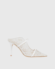 Narcisa Lace Pumps In White