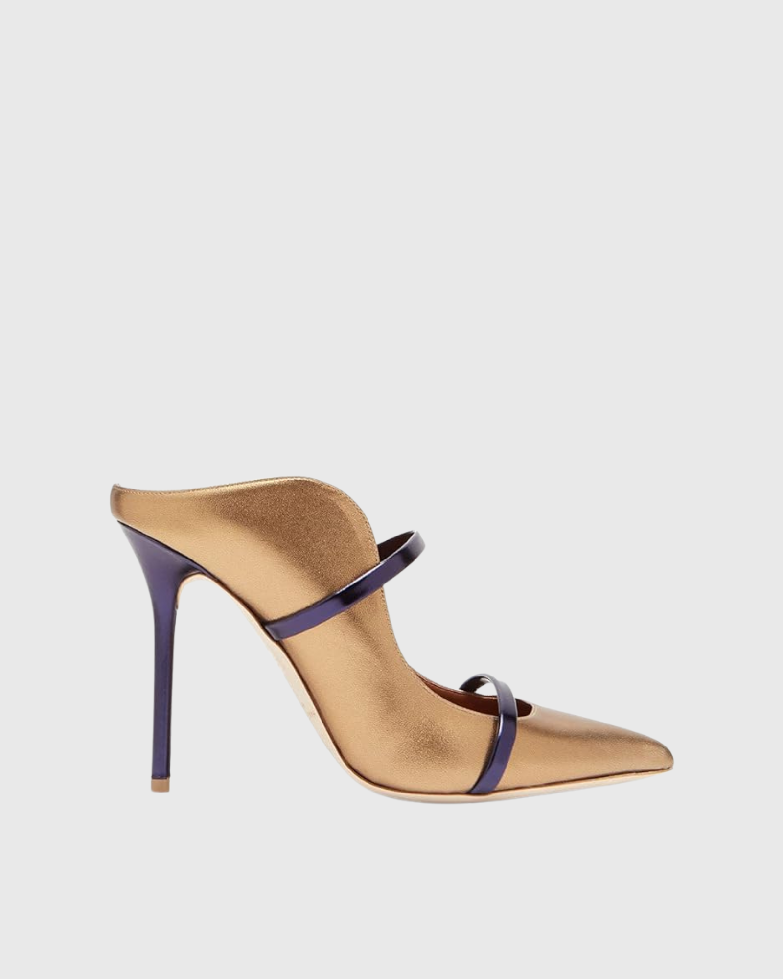Narcisa Metal Ring Satin Pumps In Gold