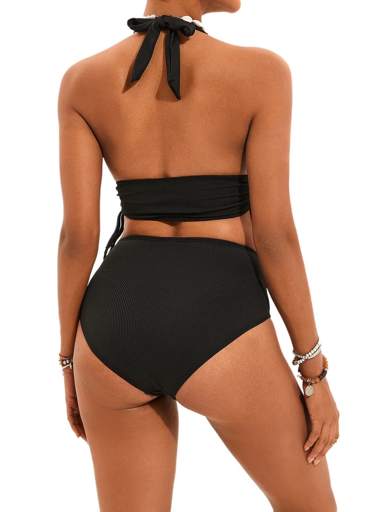 Black Two Piece Bikini Set