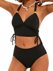 Black Two Piece Bikini Set