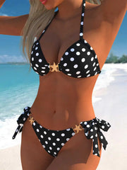 Coffee Leopard Print Bikini Set