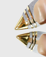 Nia Sparkle Metal Toe Pumps