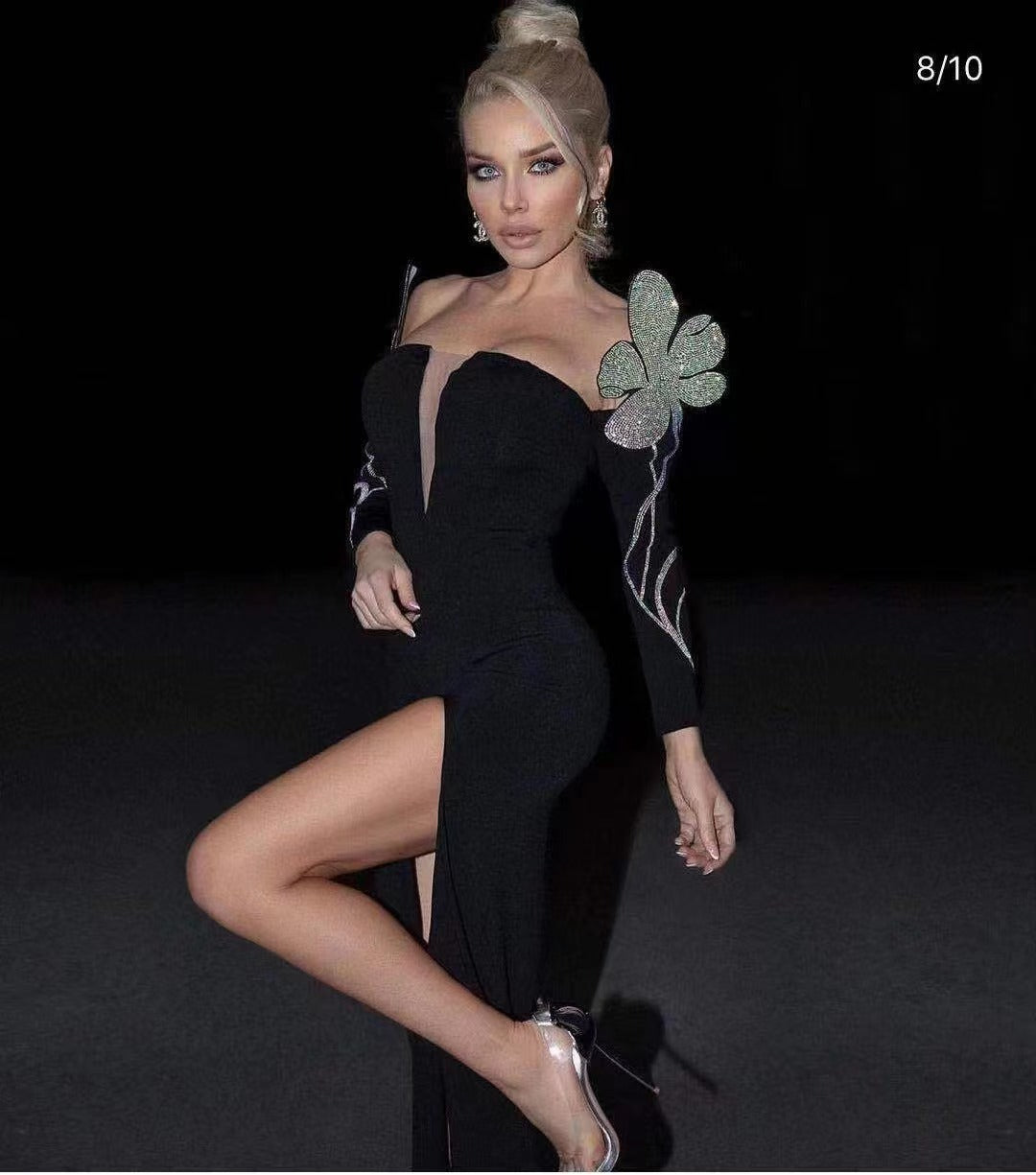 Sheia Off Shoulder Maxi Bandage Dress