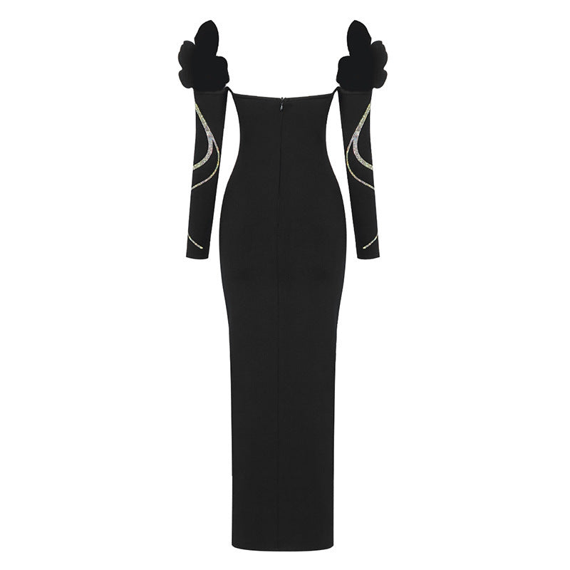 Sheia Off Shoulder Maxi Bandage Dress