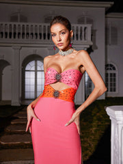 Chic Strapless Elegant Hollow Dress