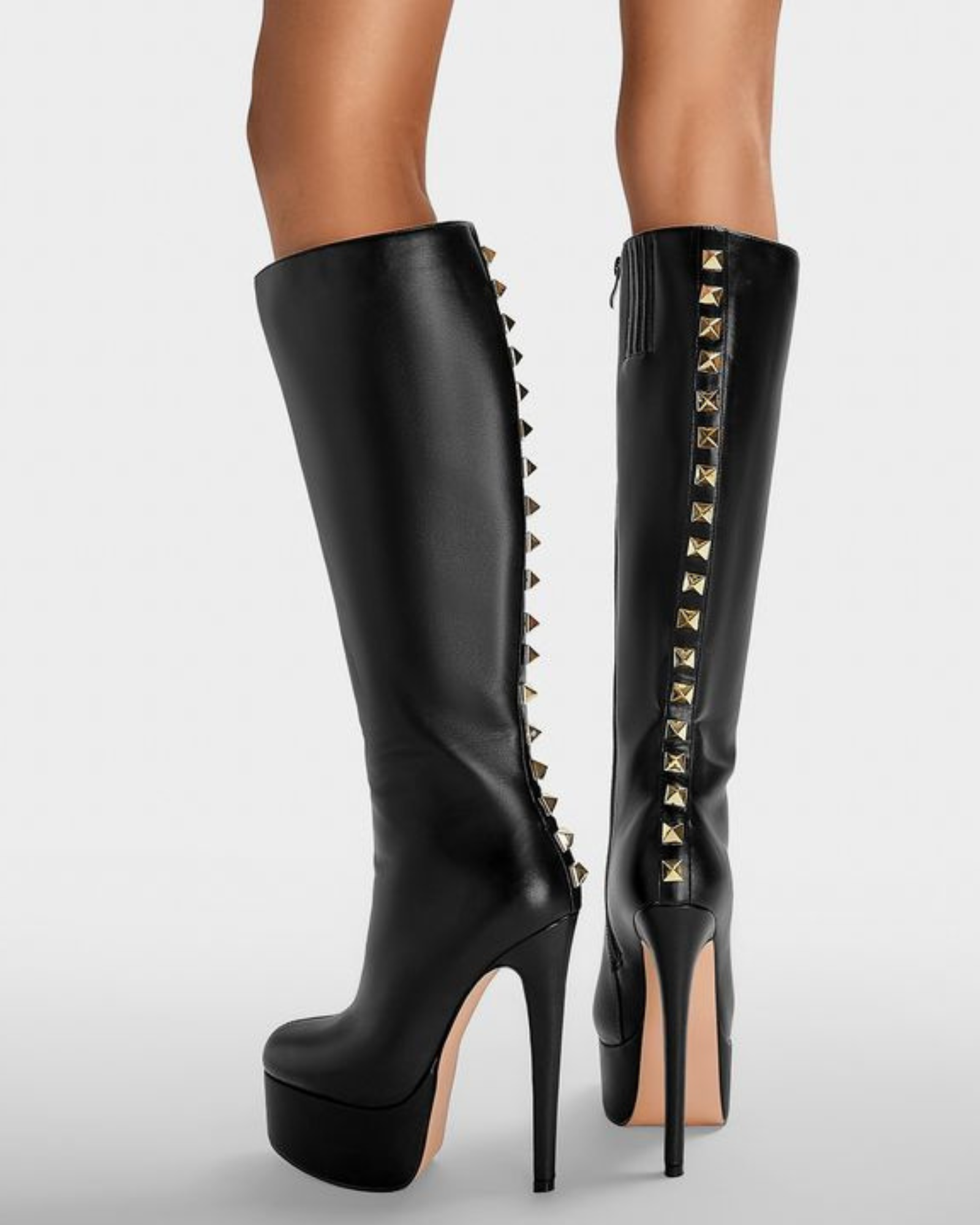 Rafaella Studded Platform Boots