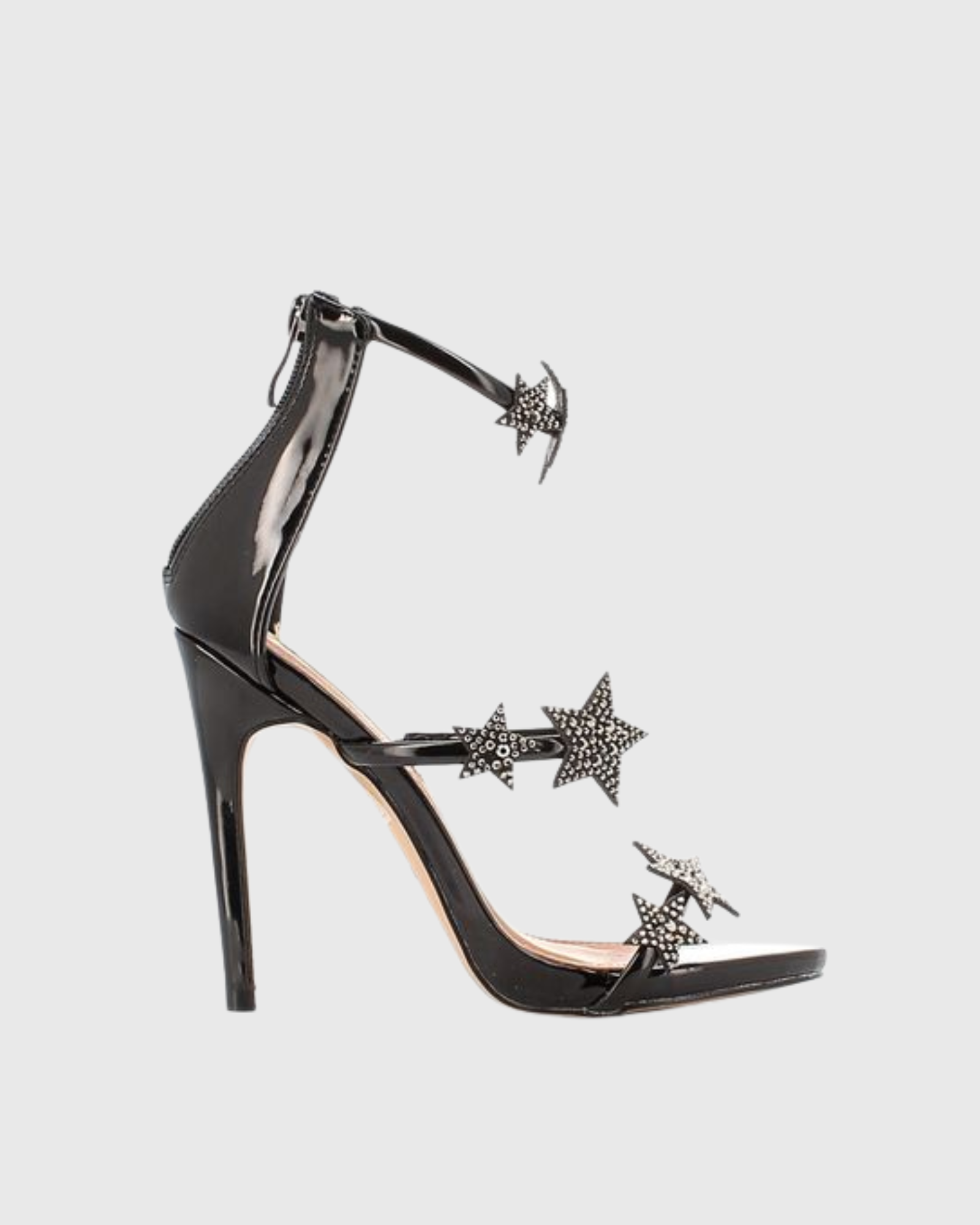 Rosalie Star Strap Sandals In Black